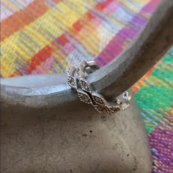 Set of 2 sparkly Vintage deco rings